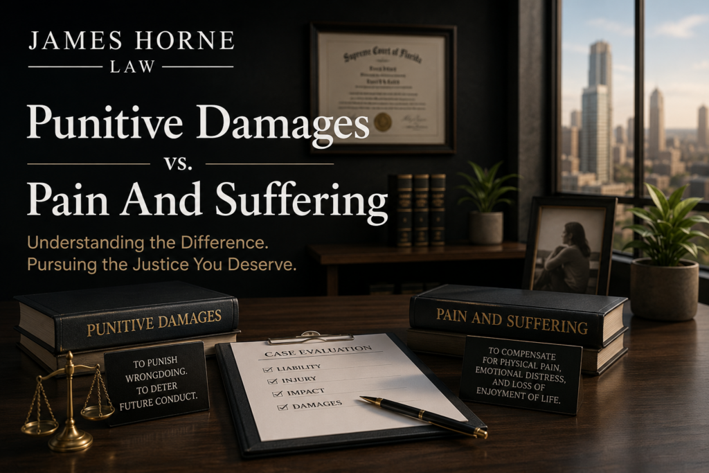 Punitive Damages vs. Pain And Suffering